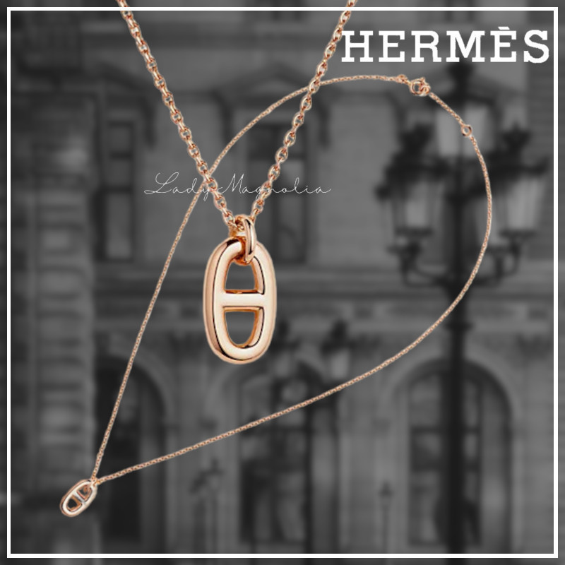 【HERMES】ファランドール ペンダント PM ★ ローズゴールド