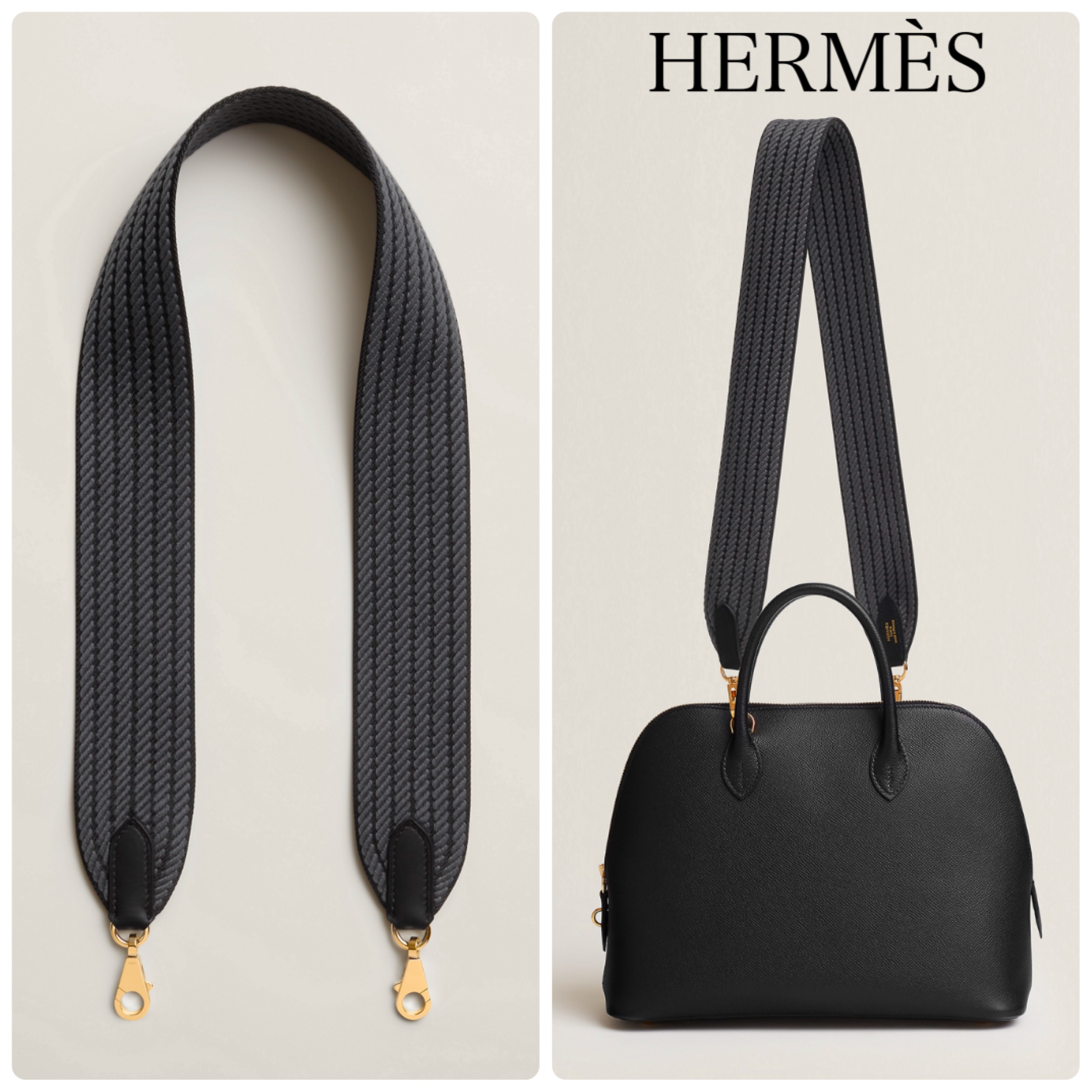 HERMES バンドリエール ショルダーストラップ Cordage 50 mm