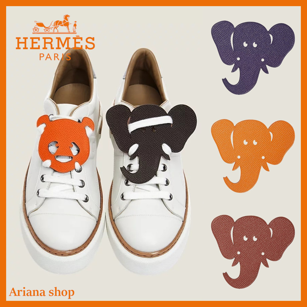 【可愛い♡】HERMES 象シューズアクセサリー