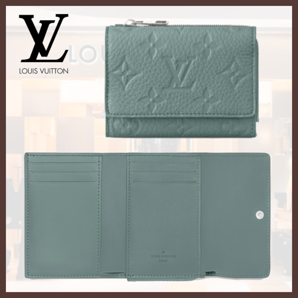 【くすみカラーが美しい♪】Louis Vuitton 折りたたみ財布