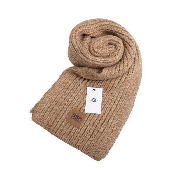 アグ Chunky Rib Scarf マフラー キャメル