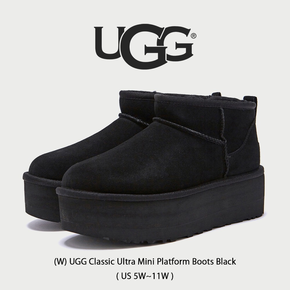 【UGG】 正規品★ (W) Classic Ultra Mini Platform Boots Black