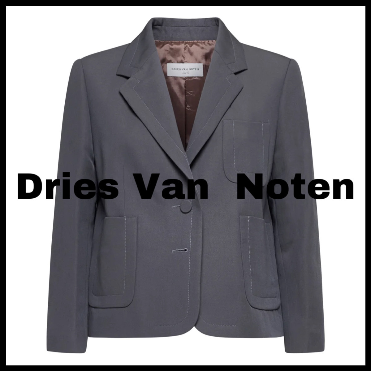 【新作★】*DRIES VAN NOTEN* シングルブレスト テーラード
