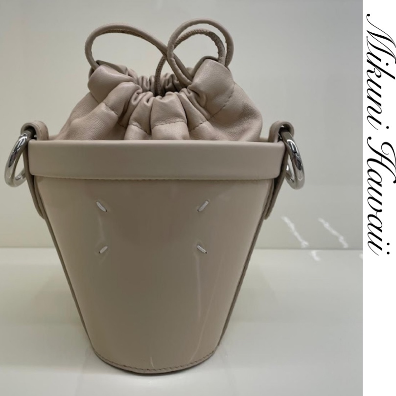 最終セール★Maison Margiela★パテントミニバケットバッグ