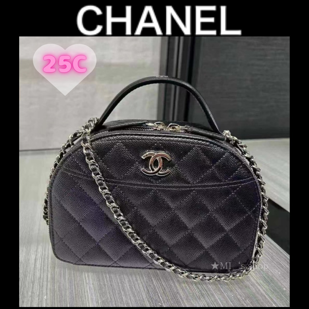 【コロンと可愛い♪】CHANEL ハンドバッグ