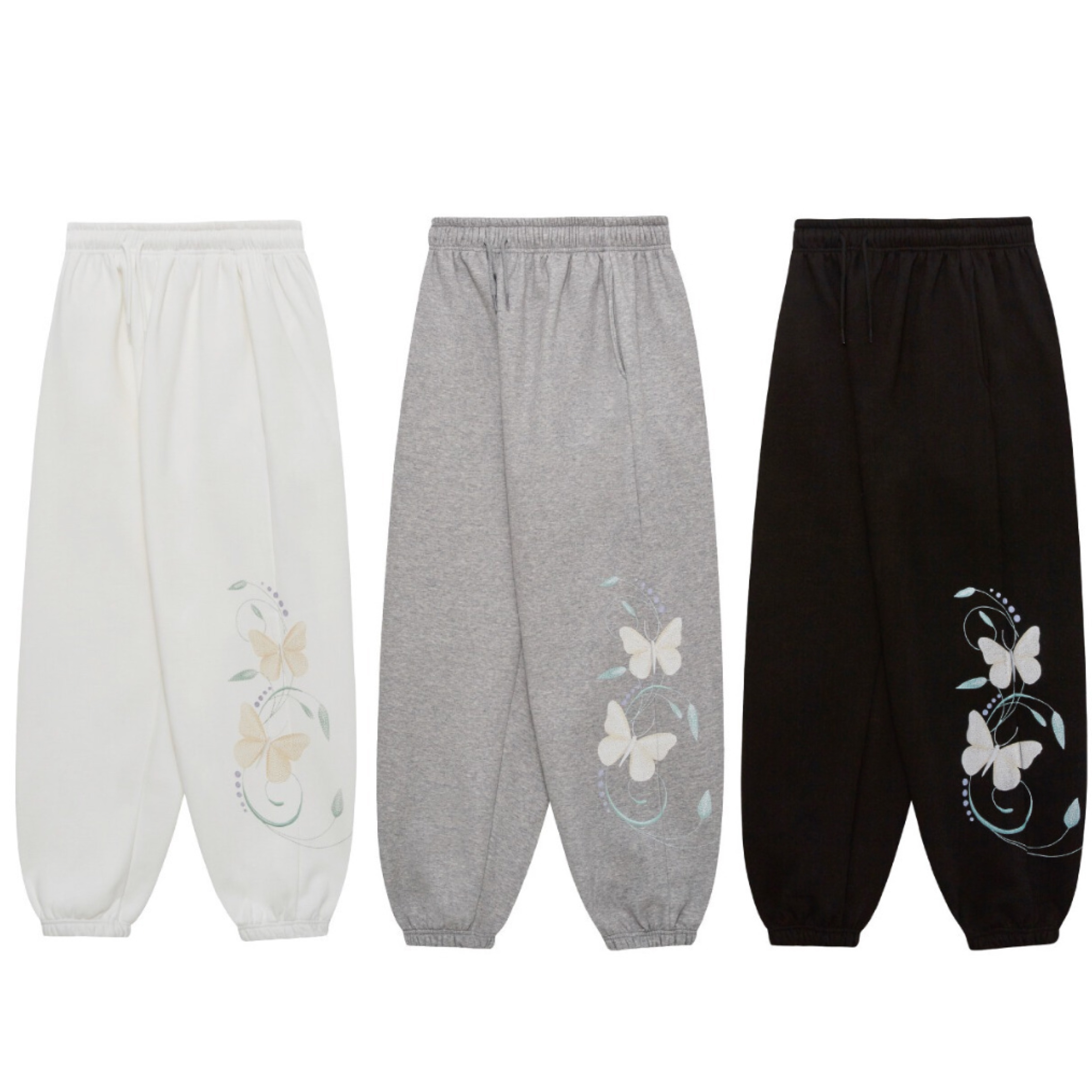 ＊韓国＊［FRAGFARM］Butterfly Floral Pants 3color