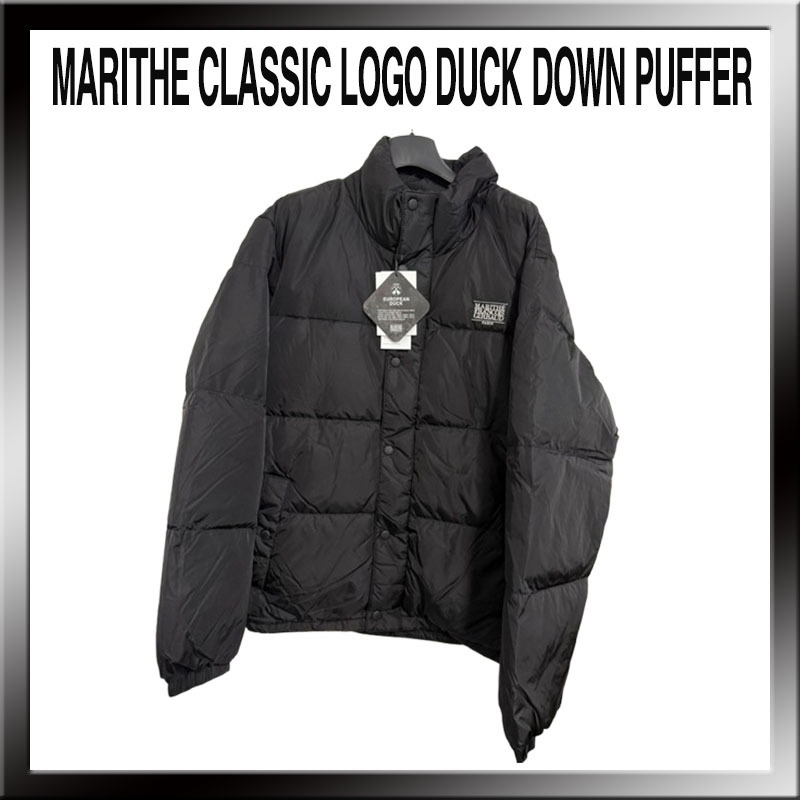 ★MARITHE★CLASSIC LOGO DUCK DOWN PUFFER