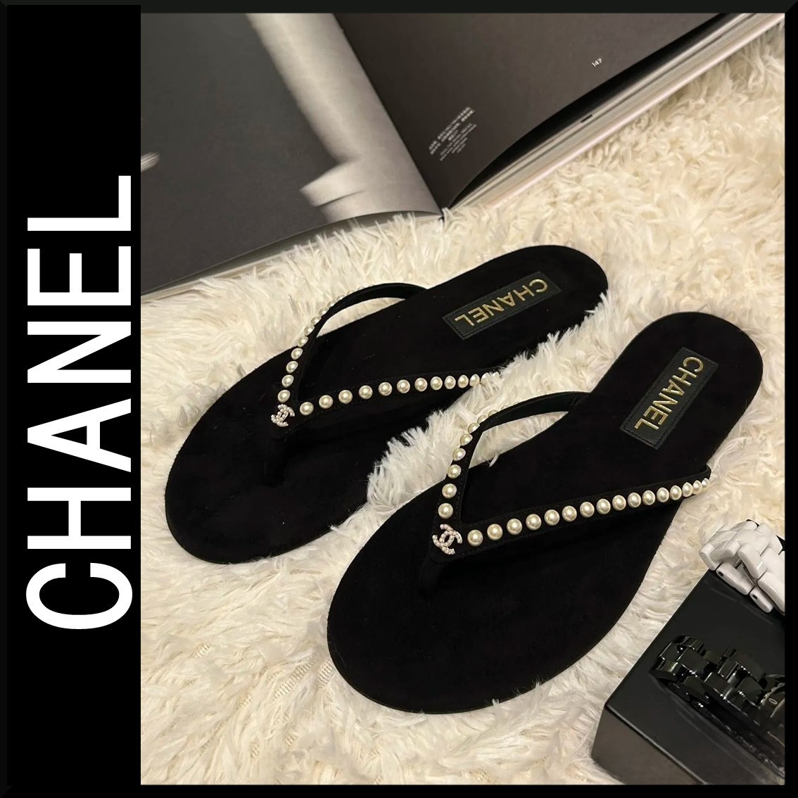 【おしゃれ★可愛い】CHANEL 25c ビーチサンダル