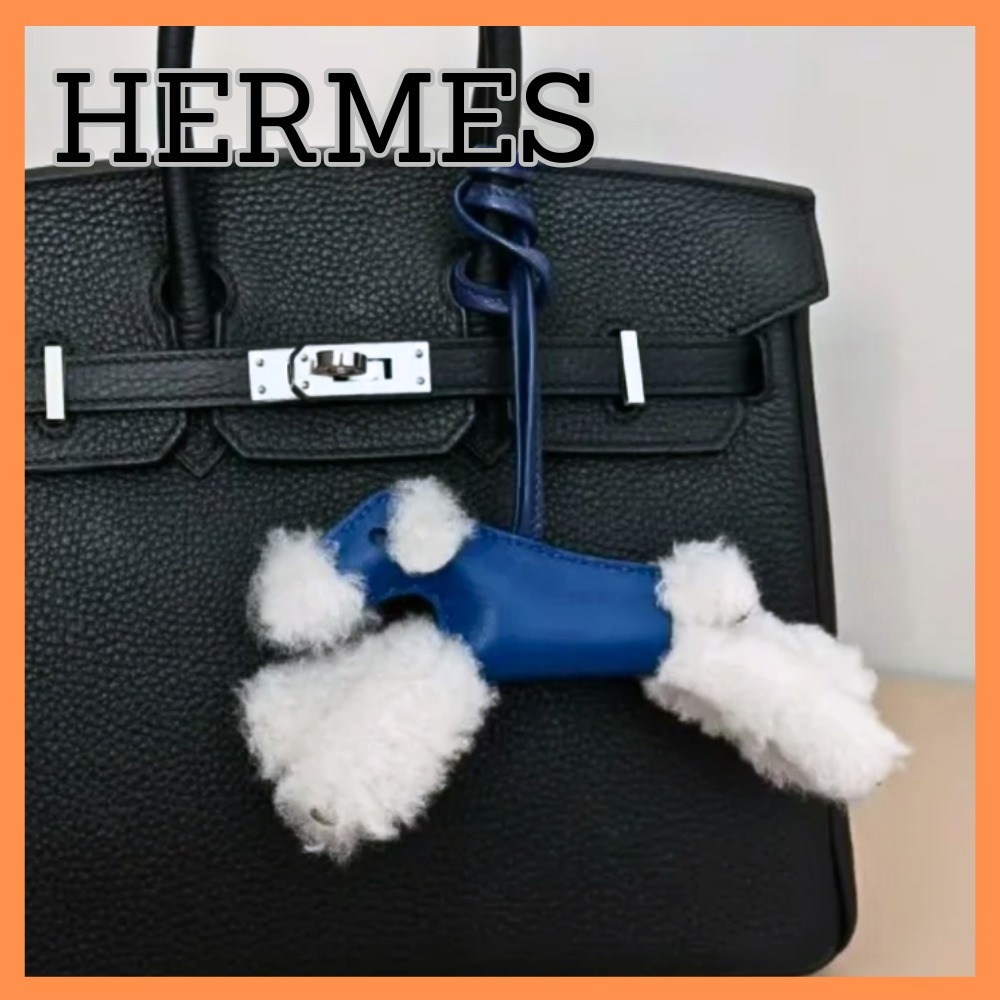 【モコモコ♪】HERMES バッグチャーム
