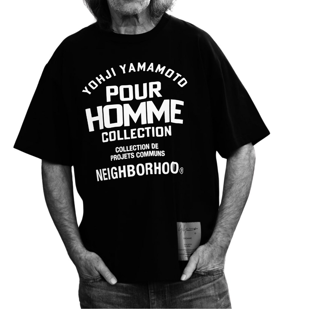 限定コラボ】Yohji Yamamoto x NEIGHBORHOOD TEE SS-1 Tシャツ