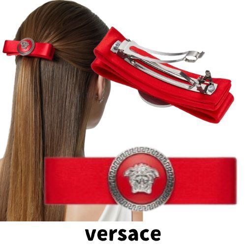 【versace】ヘア クリップ ジャンニ リボン