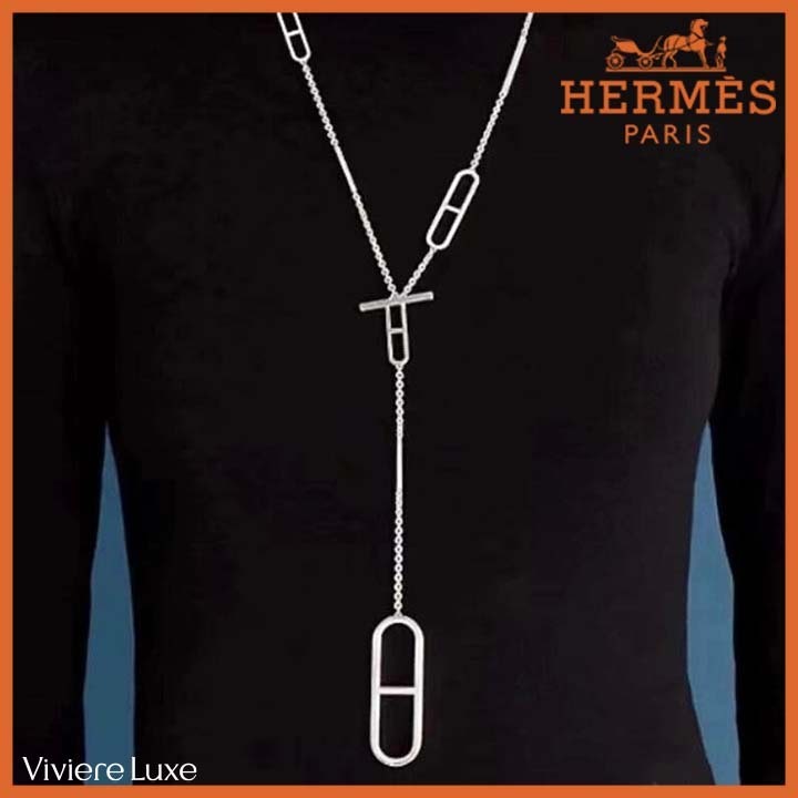 *希少*【HERMES】 エヴァー シェーヌ ダンクル ロングネックレス