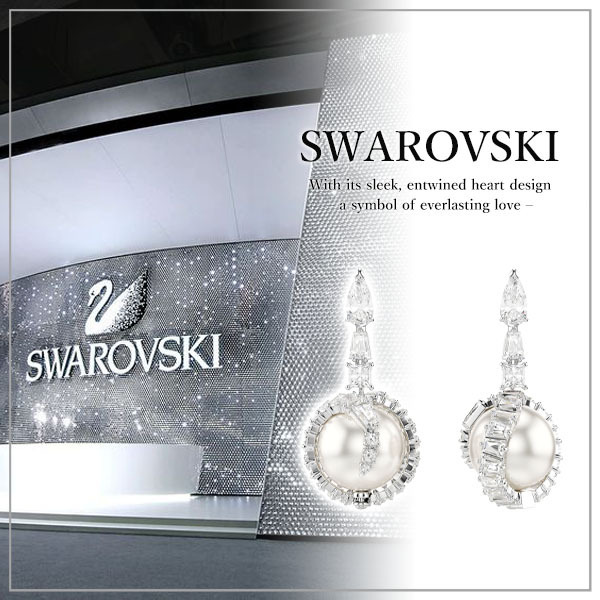 VIP価格【SWAROVSKI】スワロフスキー Snake ドロップピアス