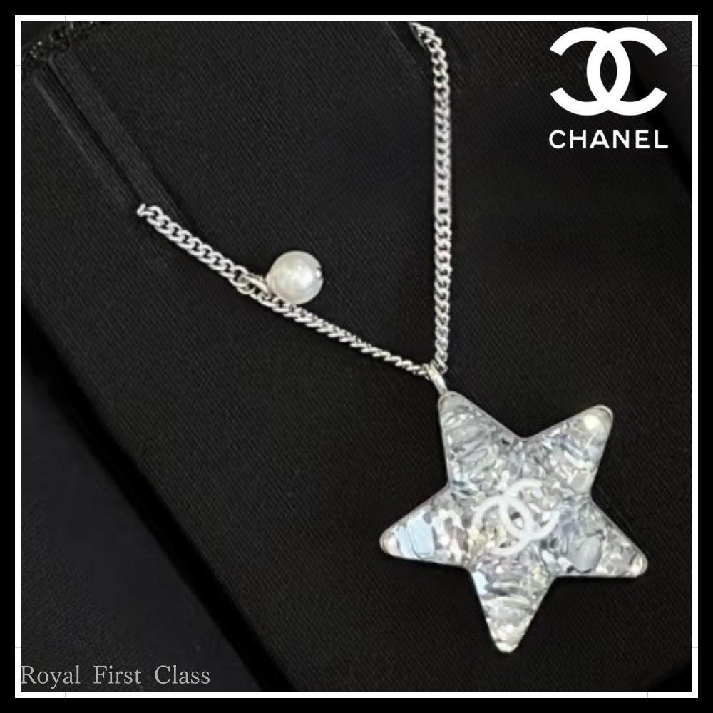 【キラッキラの星が可愛い☆】CHANEL ネックレス パール スター