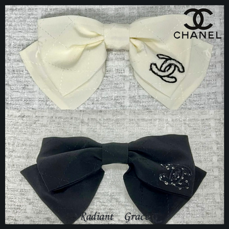 《大人のエレガンス★》CHANEL バレッタ リボン ココマーク