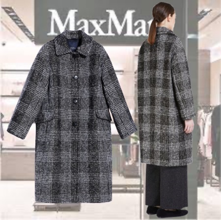 ★MAX MARA★アウトレット★ツイードストレートカットコート♪♪