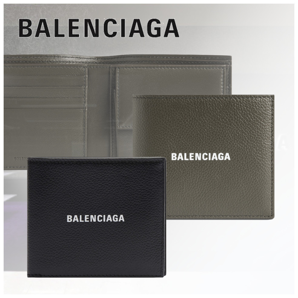★人気【BALENCIAGA】スクエア 折りたたみ ウォレット シンプル