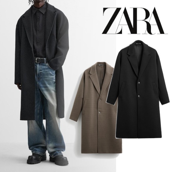 【ZARA】 オーバーサイズフィットコート