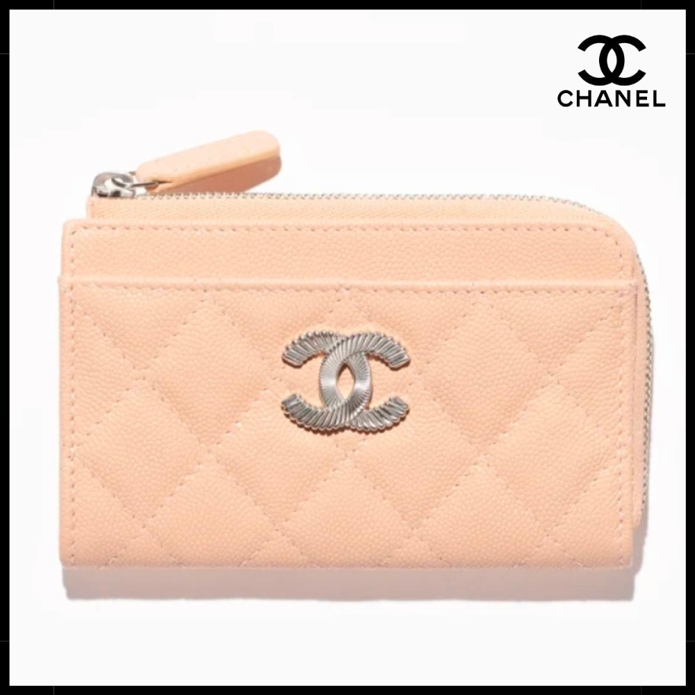 【洗練されたフェミニン♪】CHANEL 25C ジップ カードケース