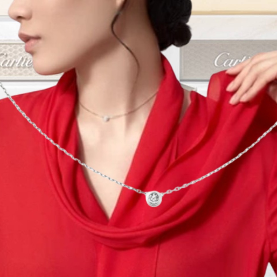 Cartier カルティエ ダムール ネックレス、ラージモデル