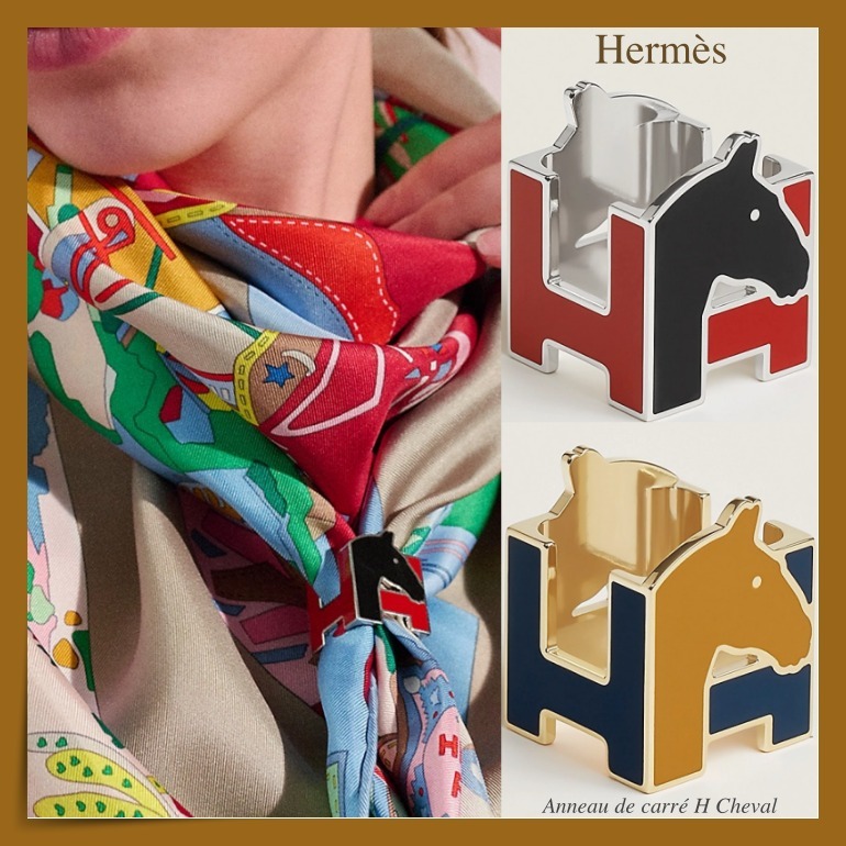 【HERMES】スカーフと合わせて素敵に☆ [H]ホーススクエアリング