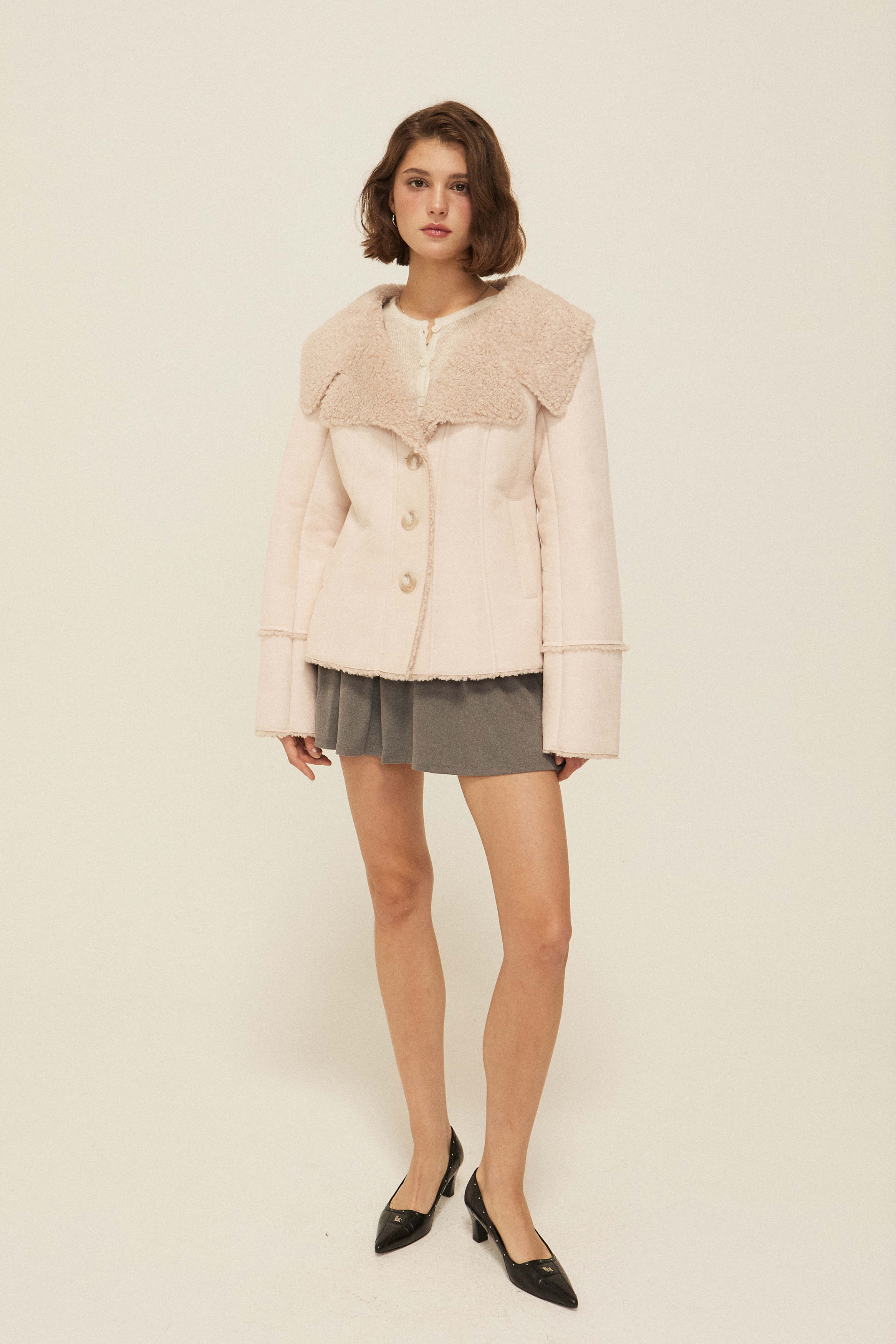 《threetimes》 Isabella fur coat