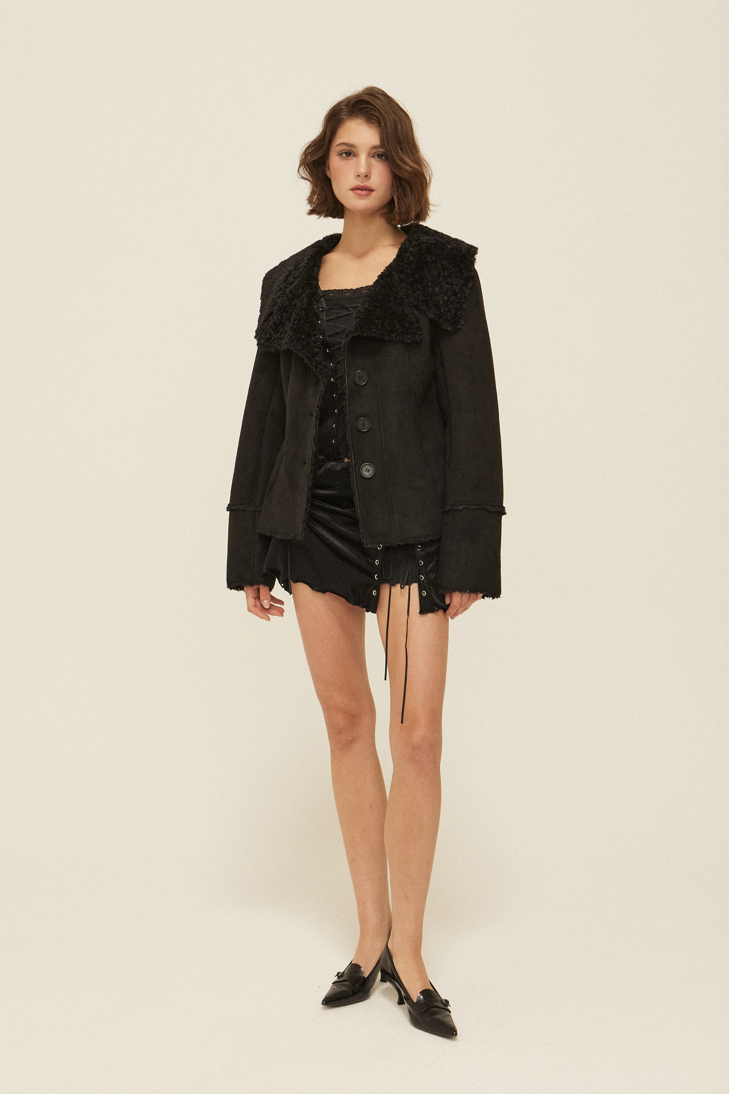 《threetimes》 Isabella fur coat