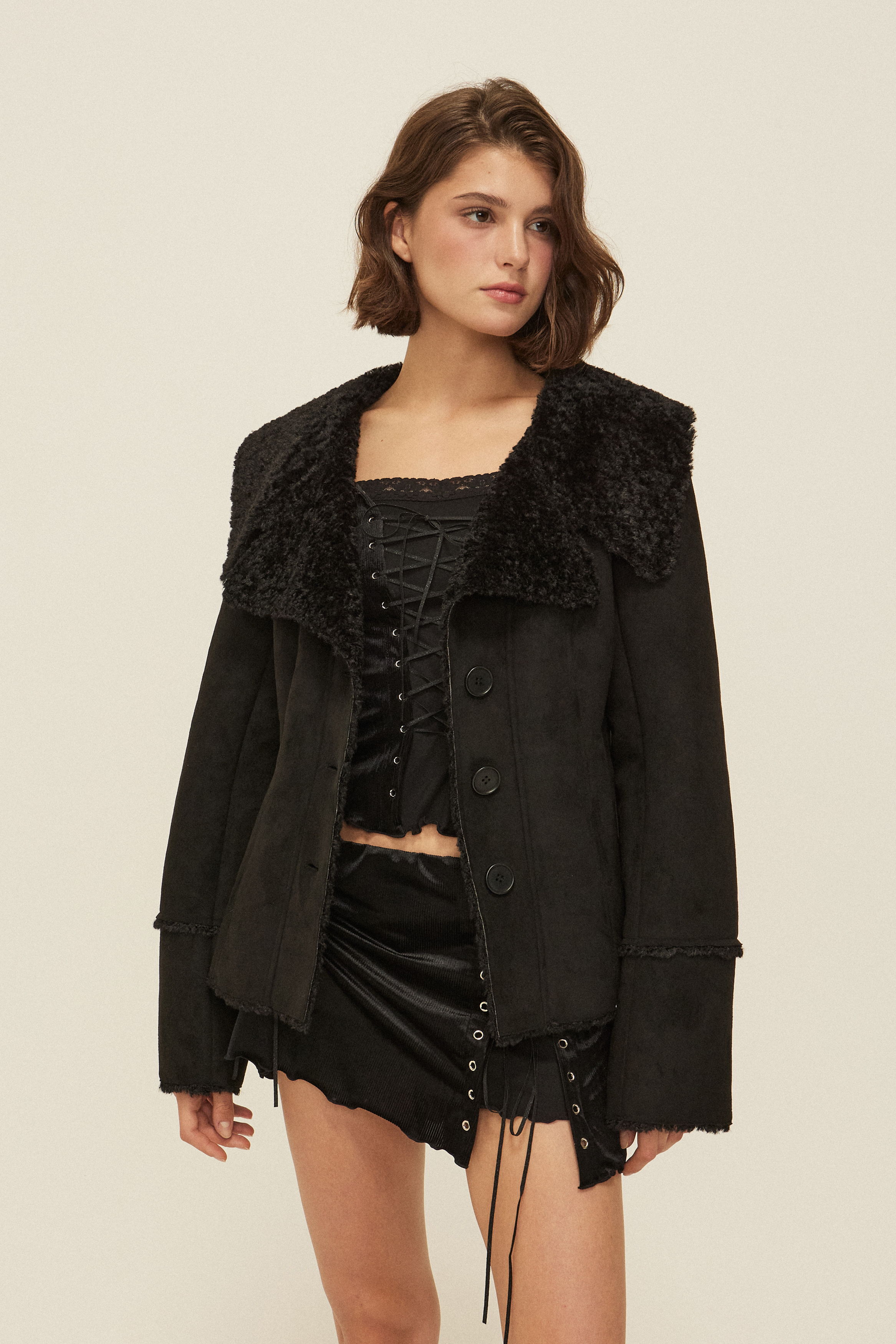 《threetimes》 Isabella fur coat