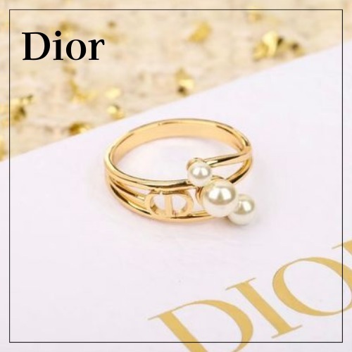【重ねて可愛い♡】Dior Triptyque リング