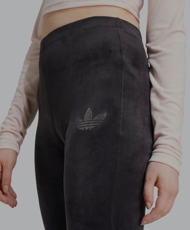 ★人気★ adidas ベロア フレアパンツ ラインストーン adidas フレアパンツ ベロア