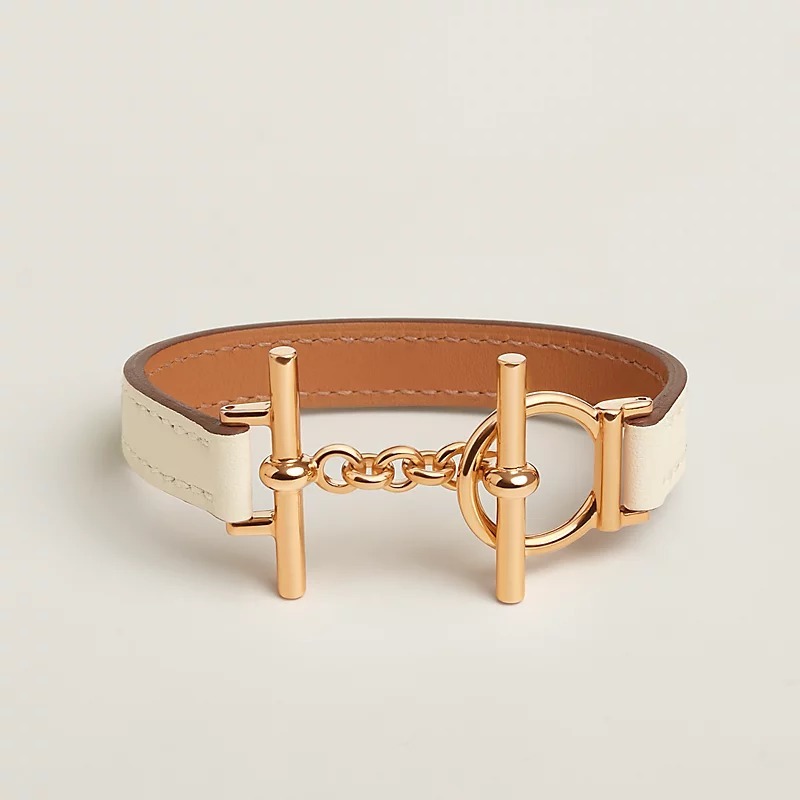 HERMES レザーブレスレット 《Croisiere》シンプルトゥール