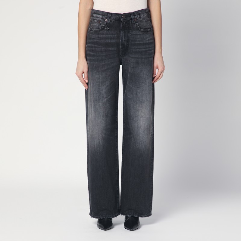 ボトムスその他 R13 Faded black wide jeans