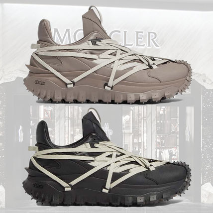 VIP価格【MONCLER】モミント ヌバック & スエード スニーカー ブラウン(茶色)系 MONCLER(モンクレール) スニーカー(メンズ