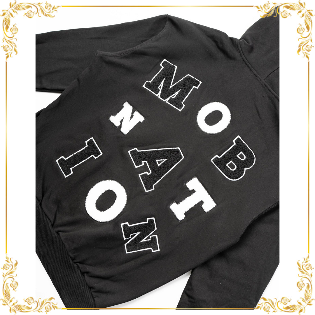 ☆関税/送料込み☆【MOB NATION】UKドリル シェニールフーディー MOB NATION シェニールフーディー UKドリル ○関送無料○