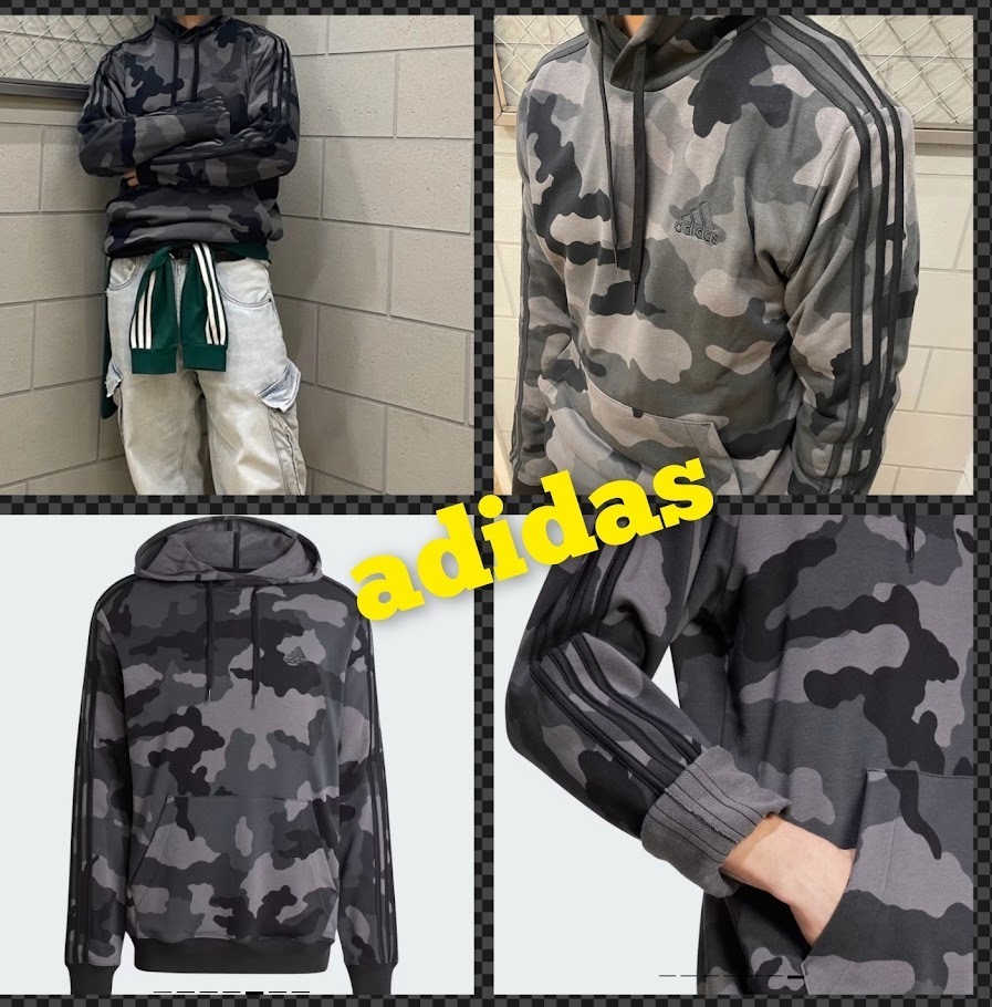 アディダス M ESS CAMO スウェットフーディ JNT54-IV7383 メンズ