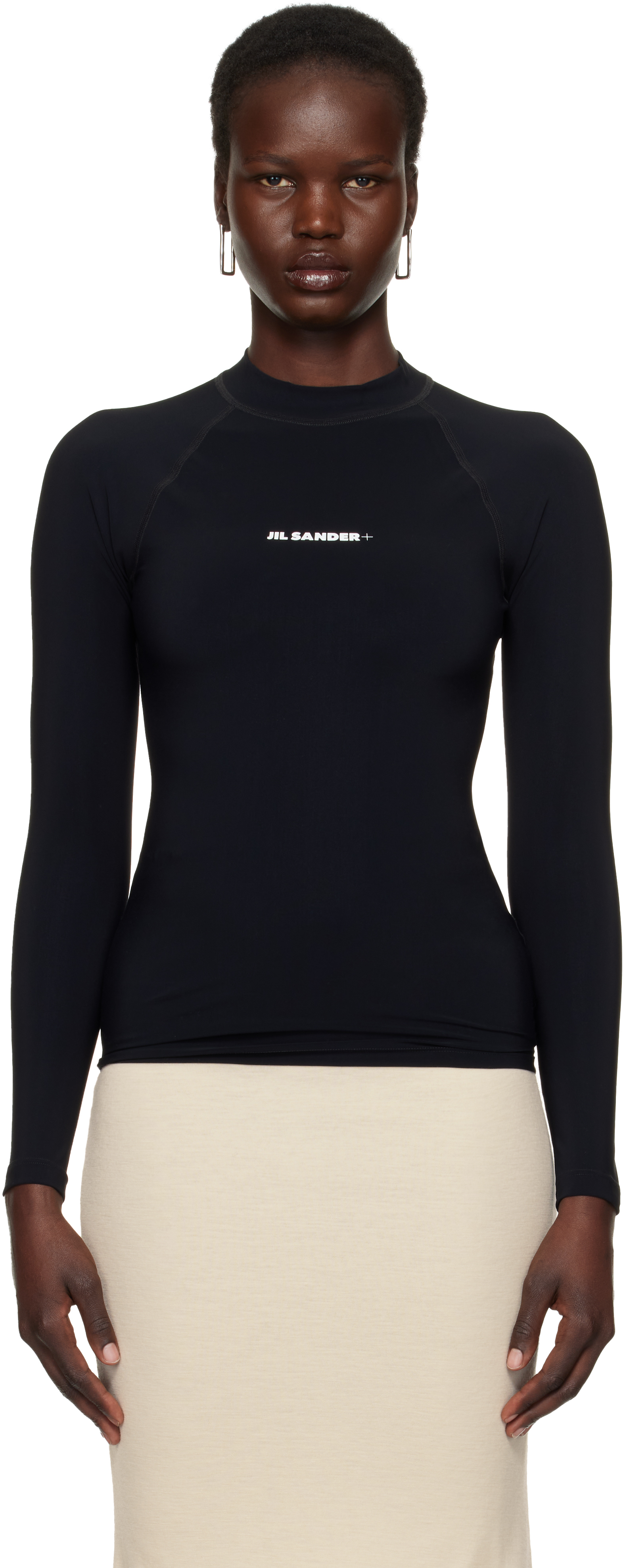 【関税込み】Jil Sander ブラック Surf スイムトップス