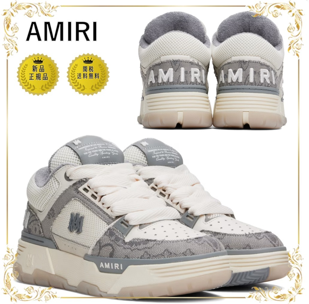 AMIRI Bandana デニム ローカット スニーカー MA-1 ○関送無料○