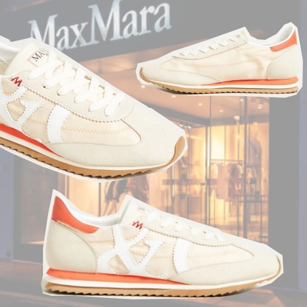 DT MaxMara テクニカルファブリックスニーカー UM&C01 ホワイト