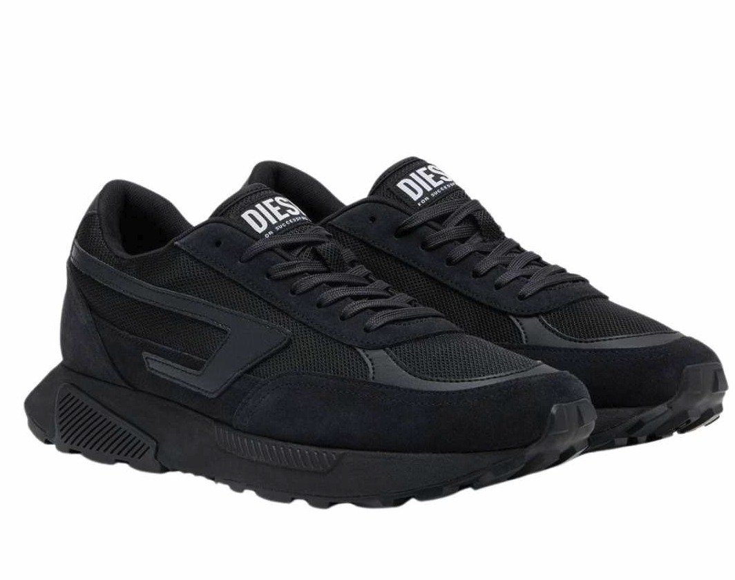 DIESEL スニーカー ロゴ ローカット シューズ 靴 ブラック 黒