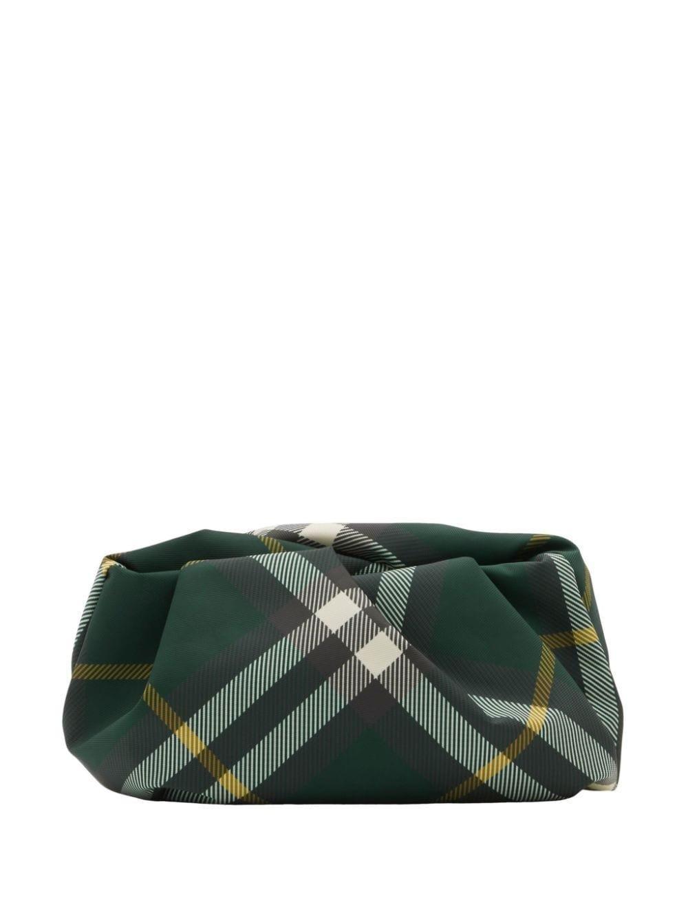 【送料&関税込】Burberry Rose Checkered Ruched Clutch Bag
