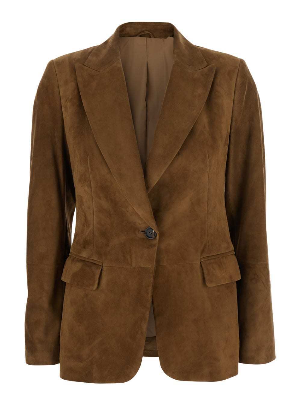 【送料&関税込】Brunello Cucinelli Beige Single-breasted Bla