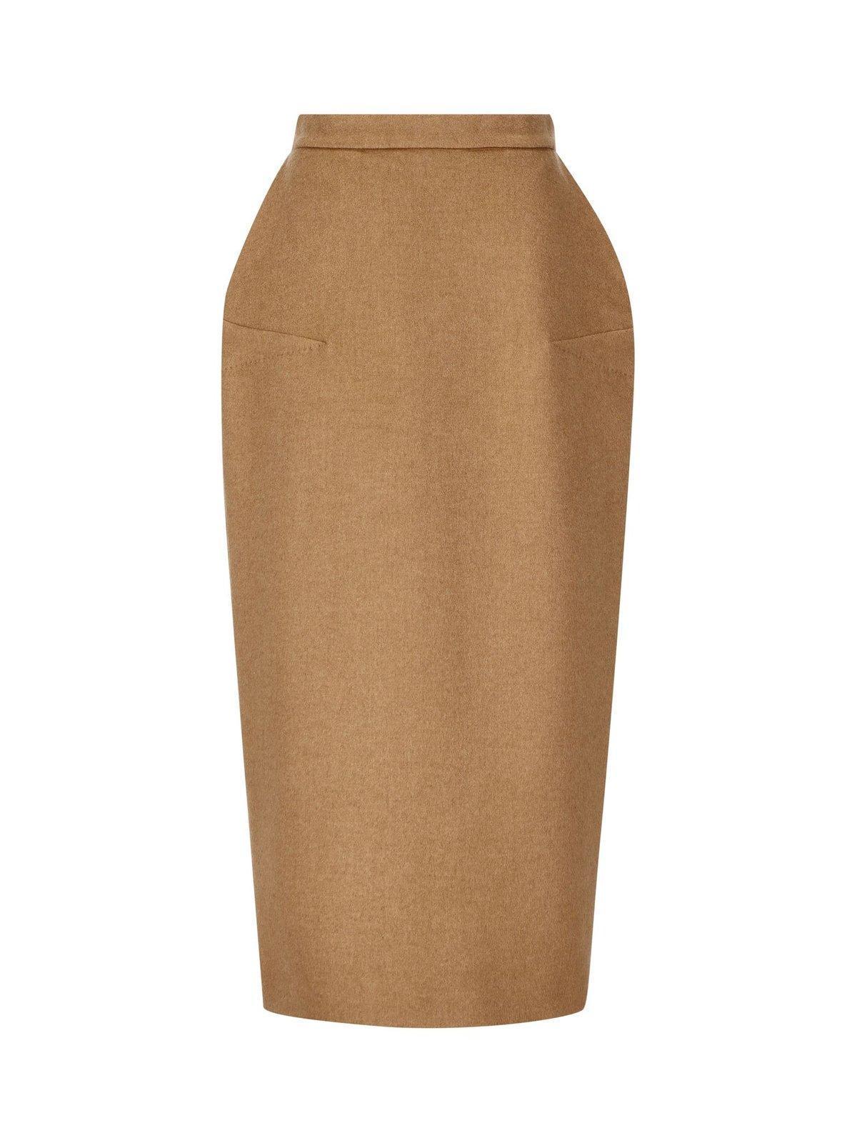 【送料&関税込】Max Mara High Waist Zip Detailed Skirt