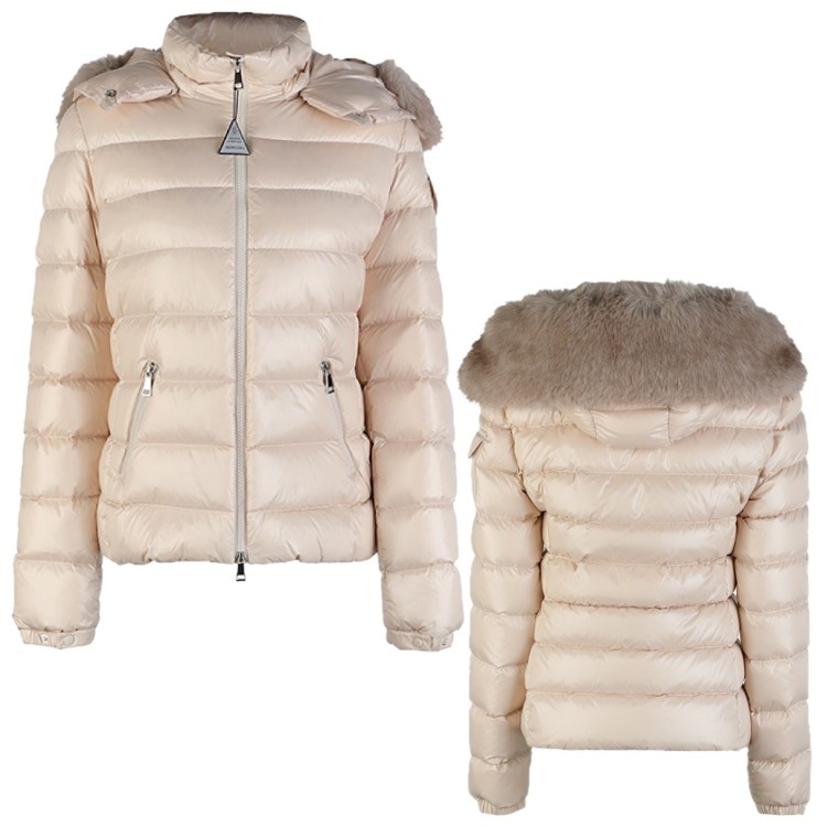 MONCLER☆BADYF 袖ロゴ ダウンジャケット LIGHT BEIGE