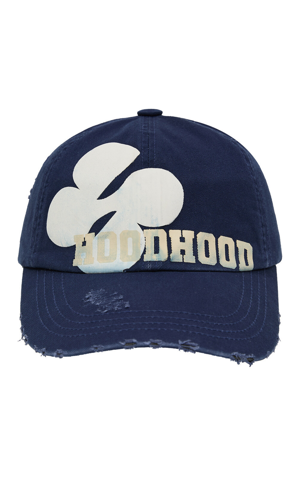 【HOODHOOD】Multi logo destroyed ball cap 3色