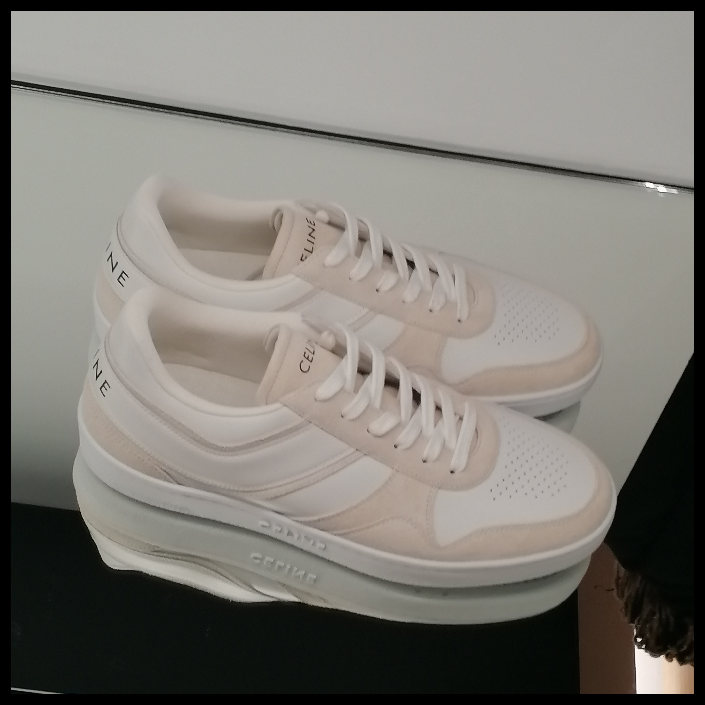 ◆CELINE◆レースアップ ロースニーカー / スエードカーフスキン