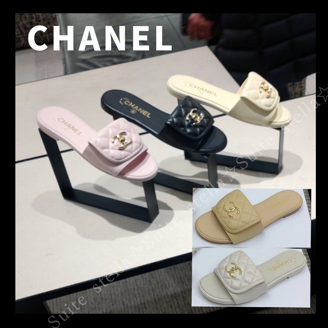 国内発送【CHANEL】CCロゴ★ミュール★コレクション限定