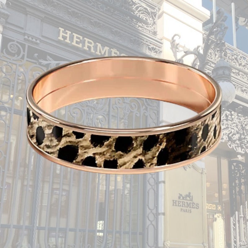 ★コーディネートのアクセント★【HERMES】チーター柄リング