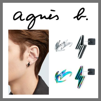 agnes b.◆ Sport b. ユニセックス グラデーションピアス 片耳用 シルバー(銀色)系 Agnes b(アニエスベー) ピアス(メンズ