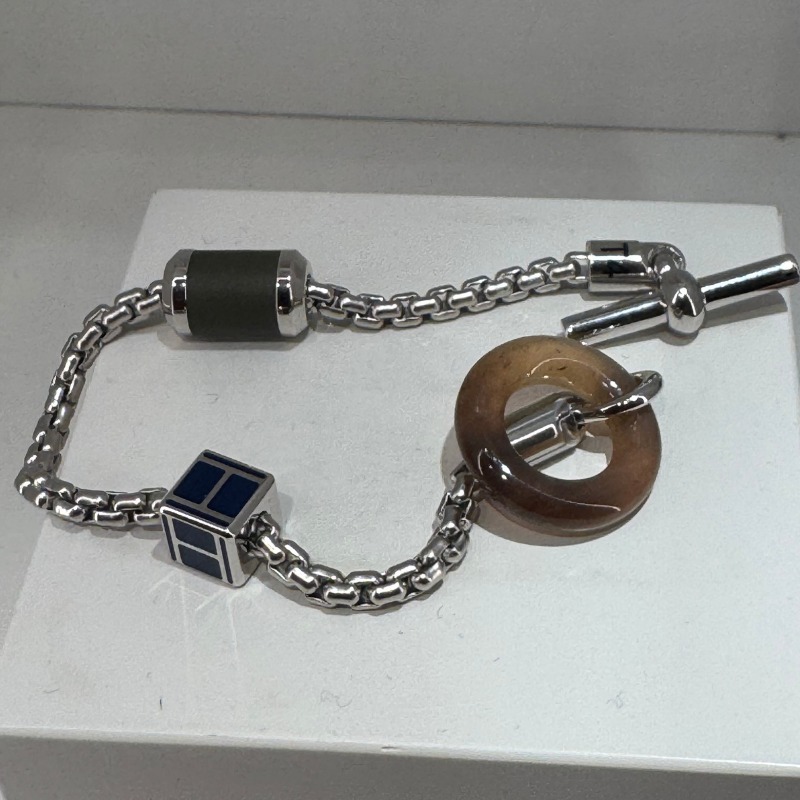 ★異素材ミックスの魅力★【HERMES】 ブレスレット メリメロ