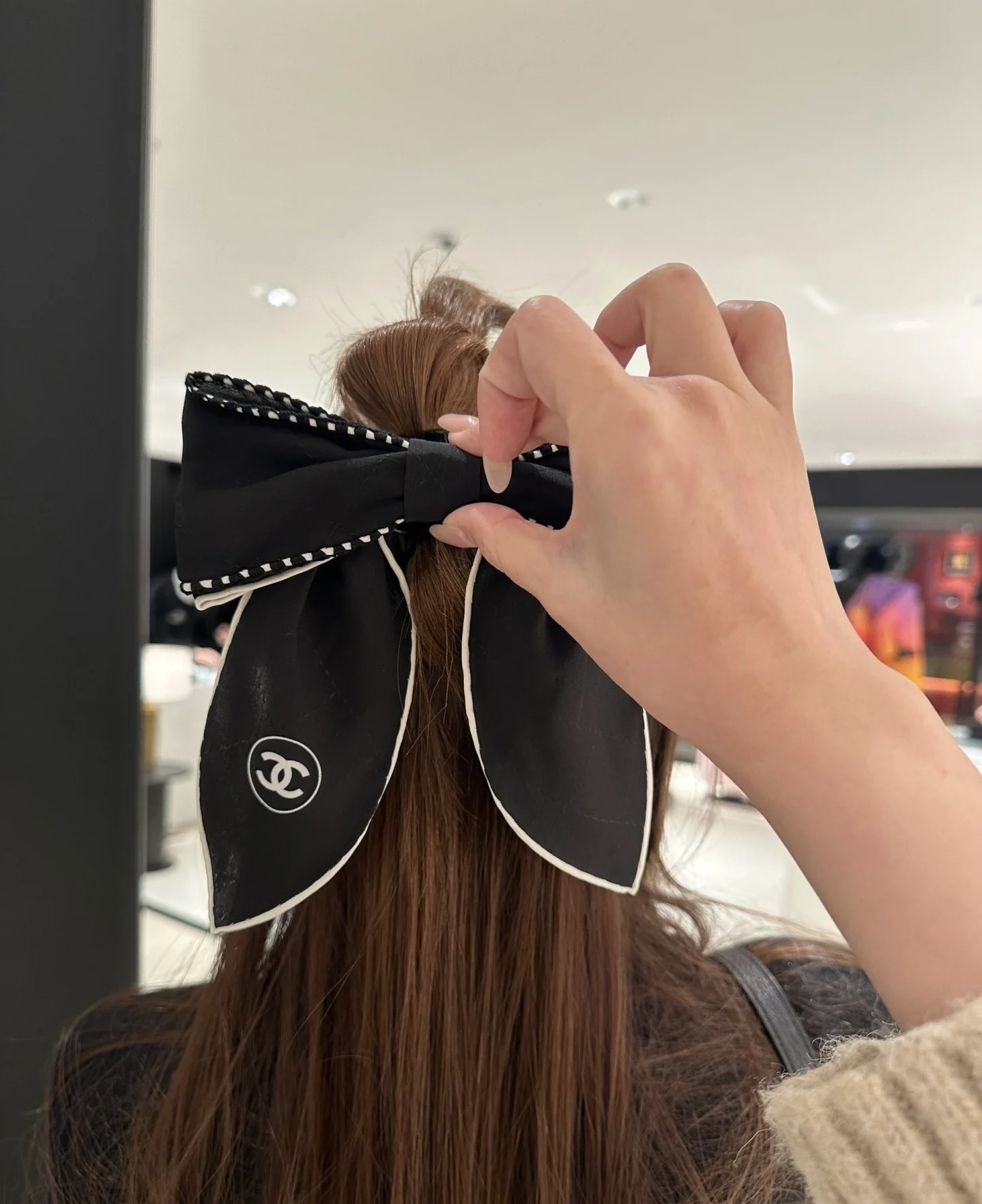 大人可愛い【CHANEL】リボン バレッタ (CHANEL/ヘアアクセサリー